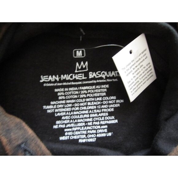 New W/ Defect Men Jean Michel Basquiat Pullover Hoodie Size M (NW160) - Picture 7 of 10